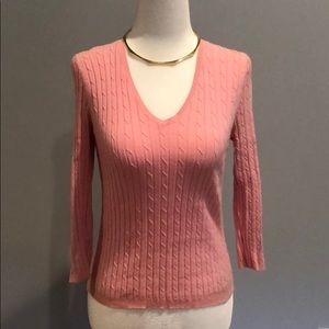 Ribbed Express v-neck sweater
